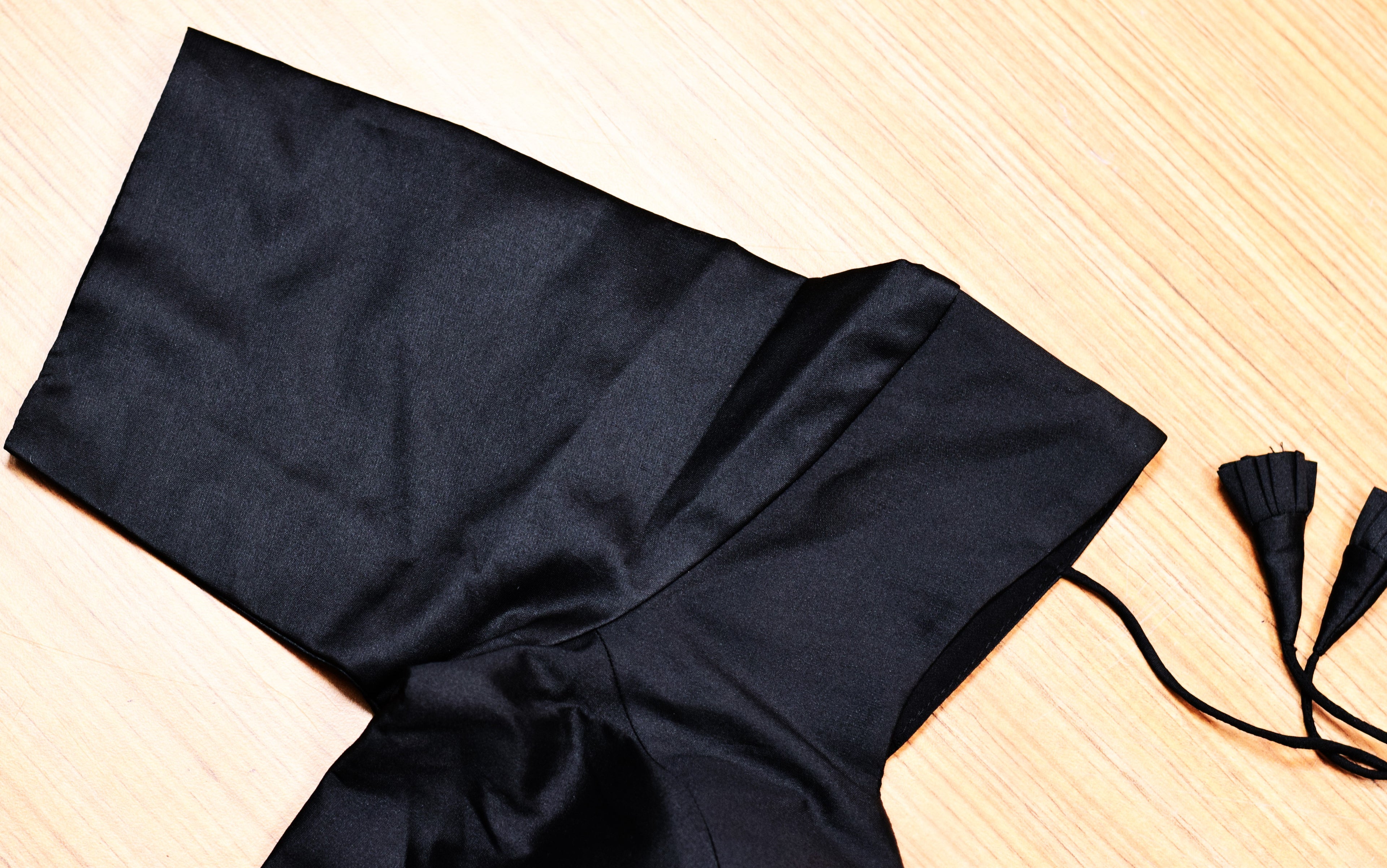 Women's Black Chanderi Silk Saree Blouse | Front Open | Readymade Padded Blouse for Sarees & Midi Dresses