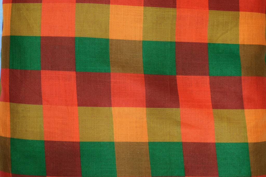 Madras Check Semi Linen Running Material – 44 Inch Width | Unstitched Fabric for Men, Women & Kids