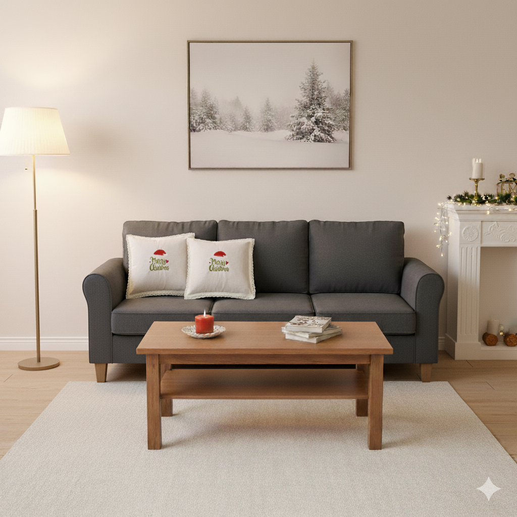 Christmas Embroidered Cushion Covers 16x16 Inch (Set of 2) – Nushio by Pulpel