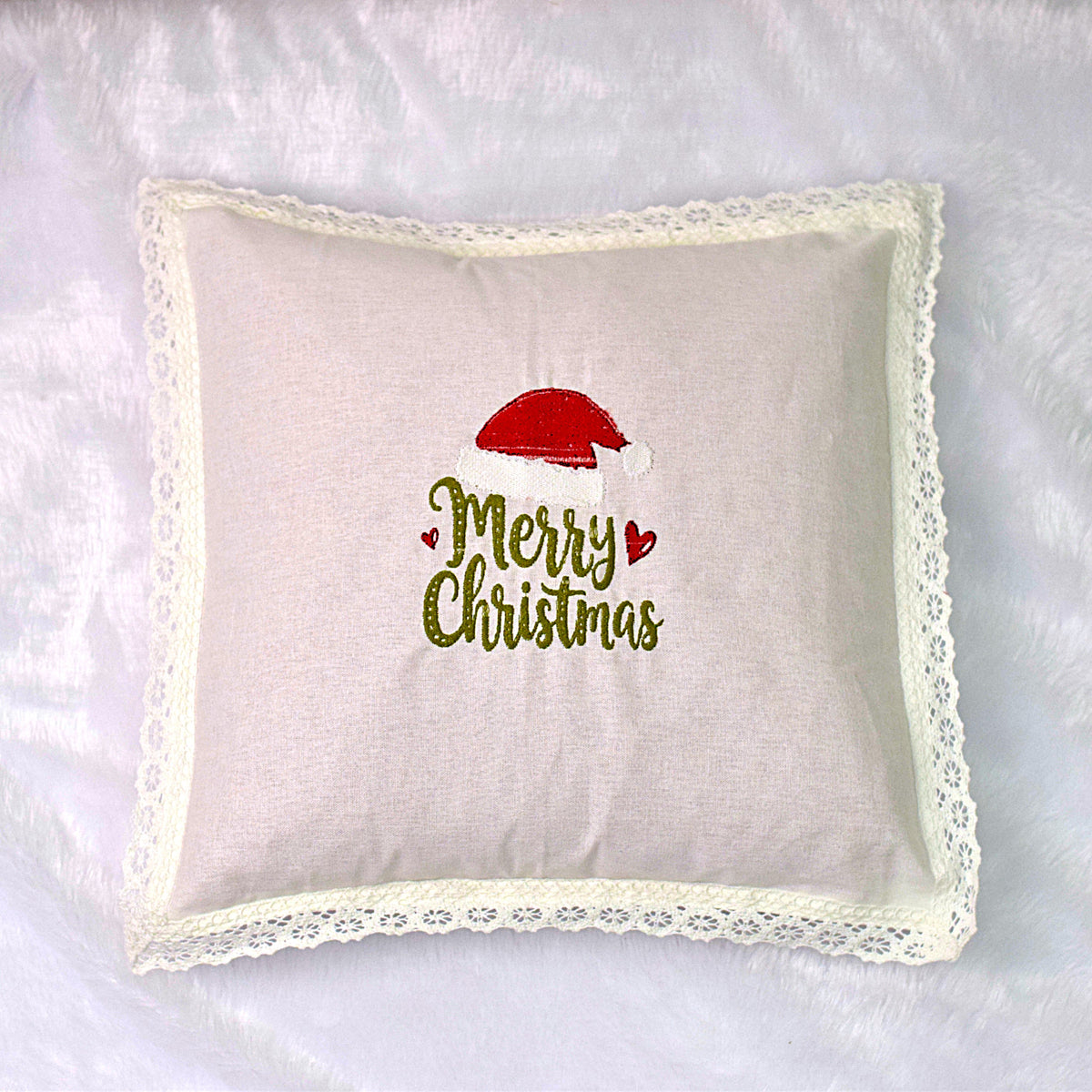 Christmas Embroidered Cushion Covers 16x16 Inch (Set of 2) – Nushio by Pulpel – view 2