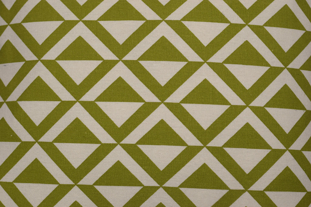 Green & White Geometric Printed Cushion Cover – 16 x 16 Inches | – Nushio by Pulpel