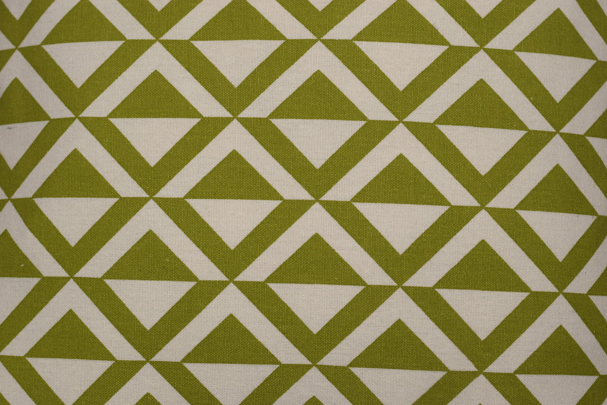 Green & White Geometric Printed Cushion Cover – 16 x 16 Inches | – Nushio by Pulpel