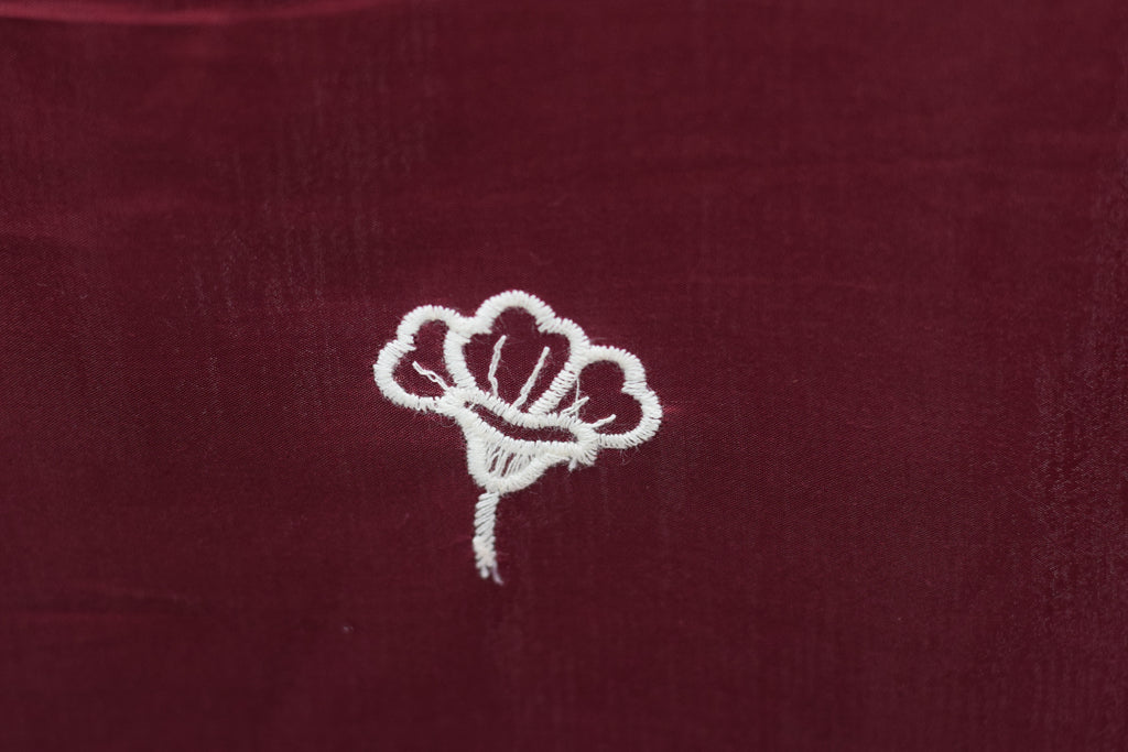 Elegant Maroon Embroidered Churidar Top