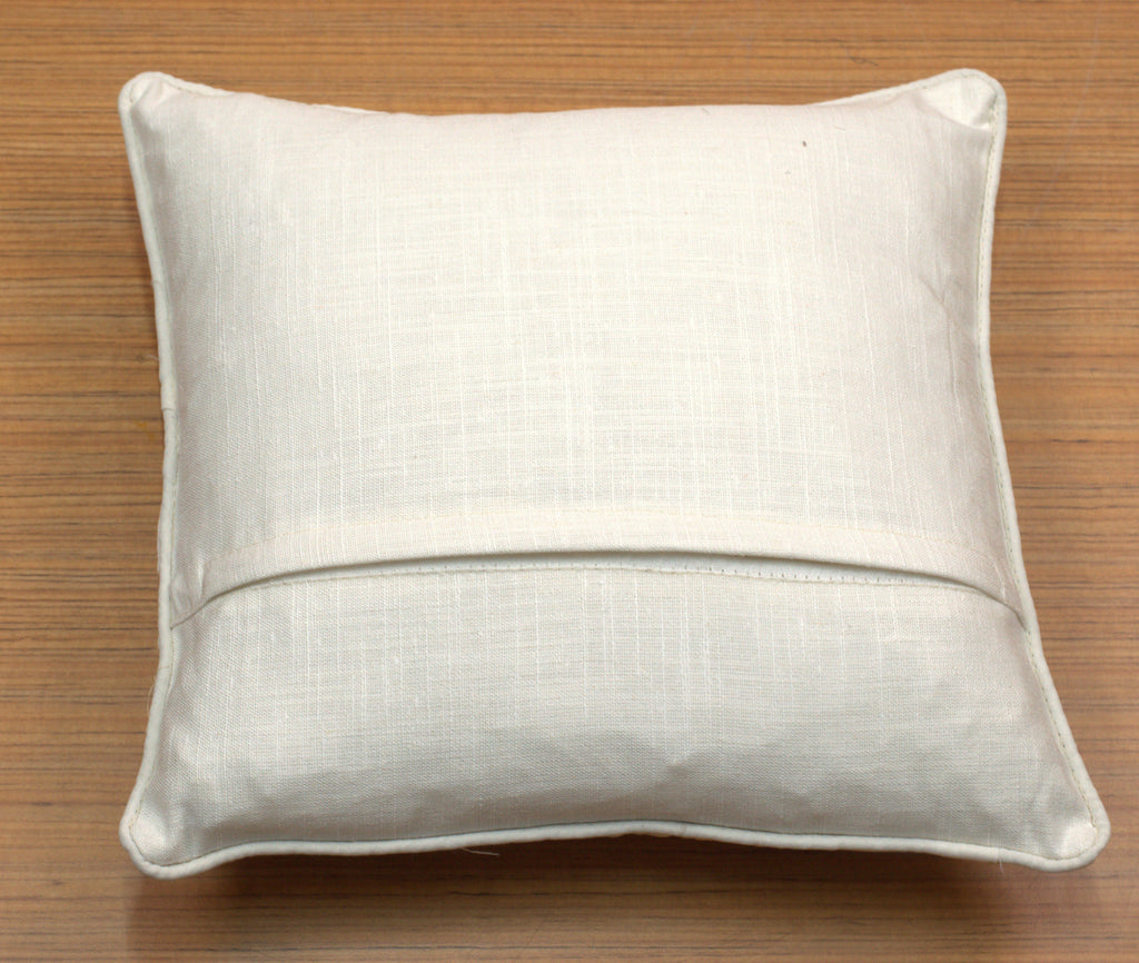 Elegant Cream Floral Embroidered Cushion Covers – Set of 5