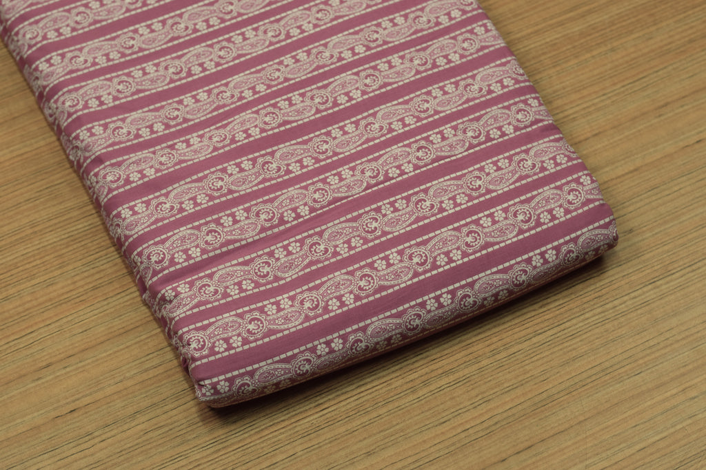 Pink Soft Cotton Churidar Material Set with Top, Bottom & Shawl – Nushio by Pulpel