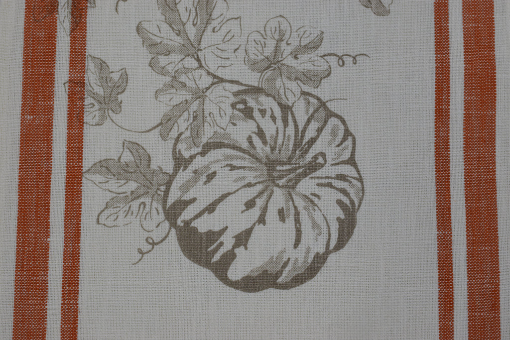 Rust Border Pumpkin Print Cotton Table Runner – 40 cm x 225 cm