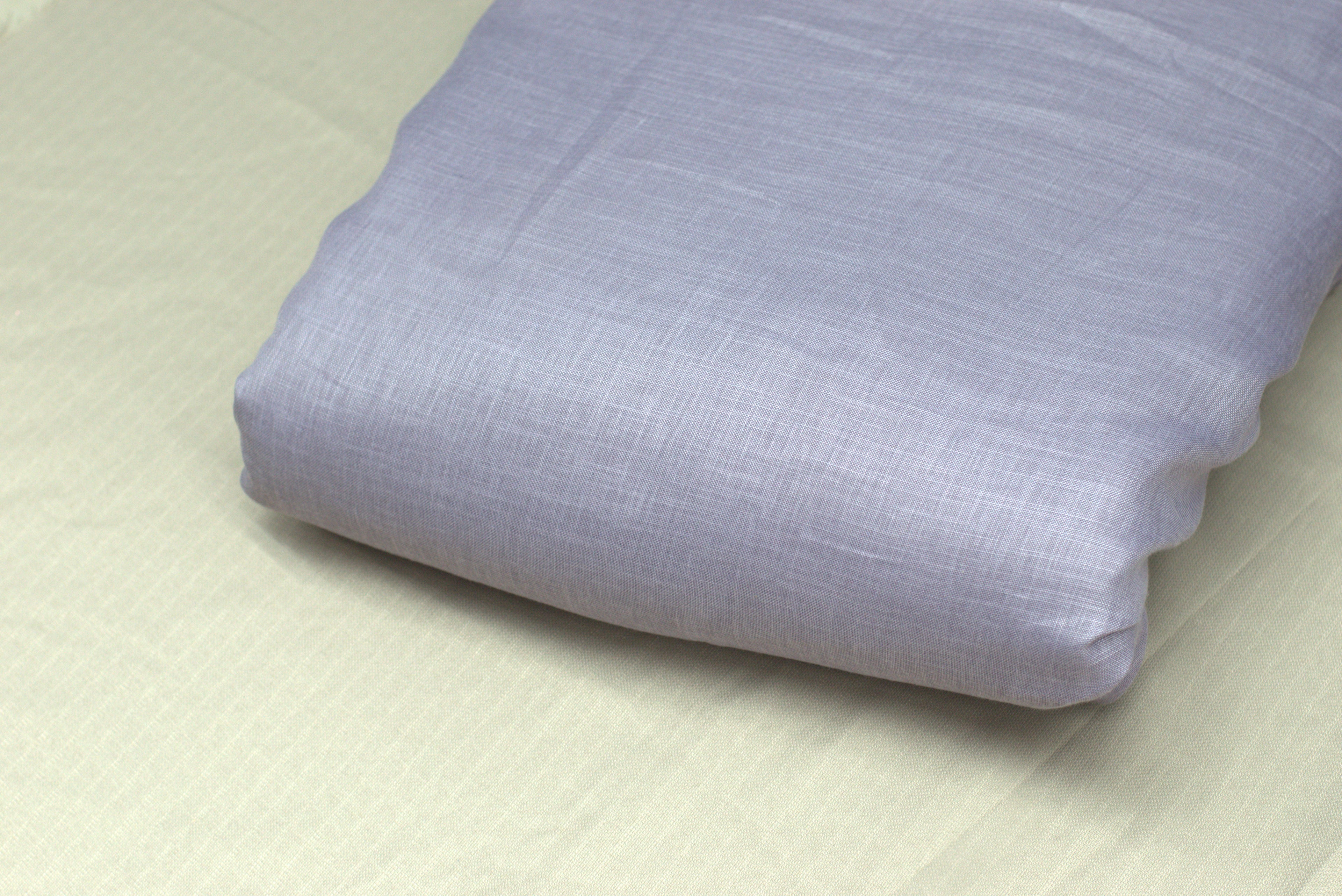 Elegant Grey Semi Linen Dress Material Set with Subtle Floral Butti – 44" Width