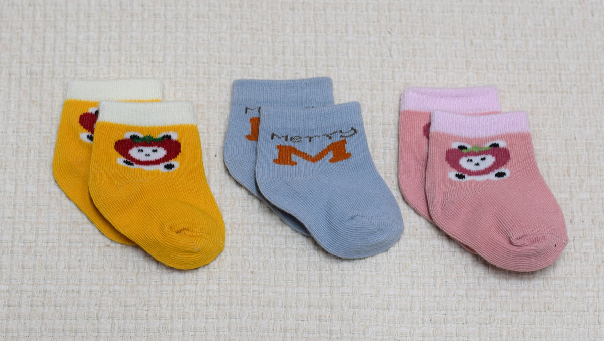 Baby Cotton Socks – Cute Cartoon Design,  Comfortable Ankle Socks