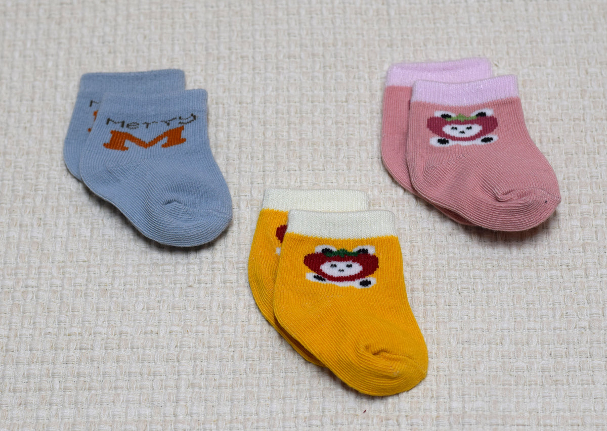 Baby Cotton Socks – Cute Cartoon Design,  Comfortable Ankle Socks