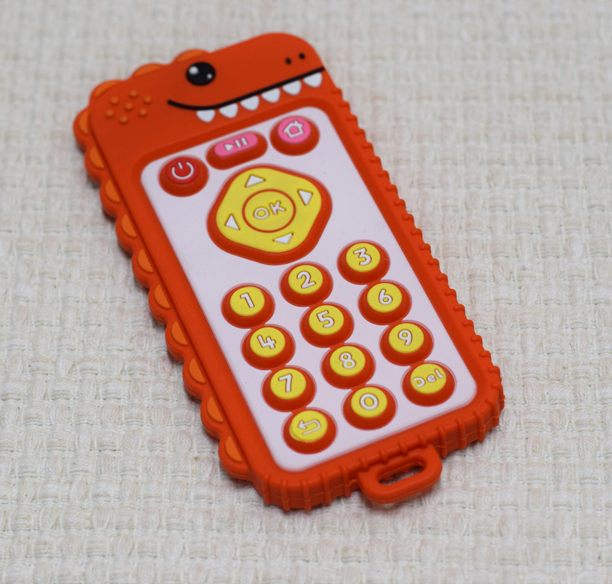 FunBlast Cute Dino-Shaped Silicone TV Remote Teething Toy for Babies