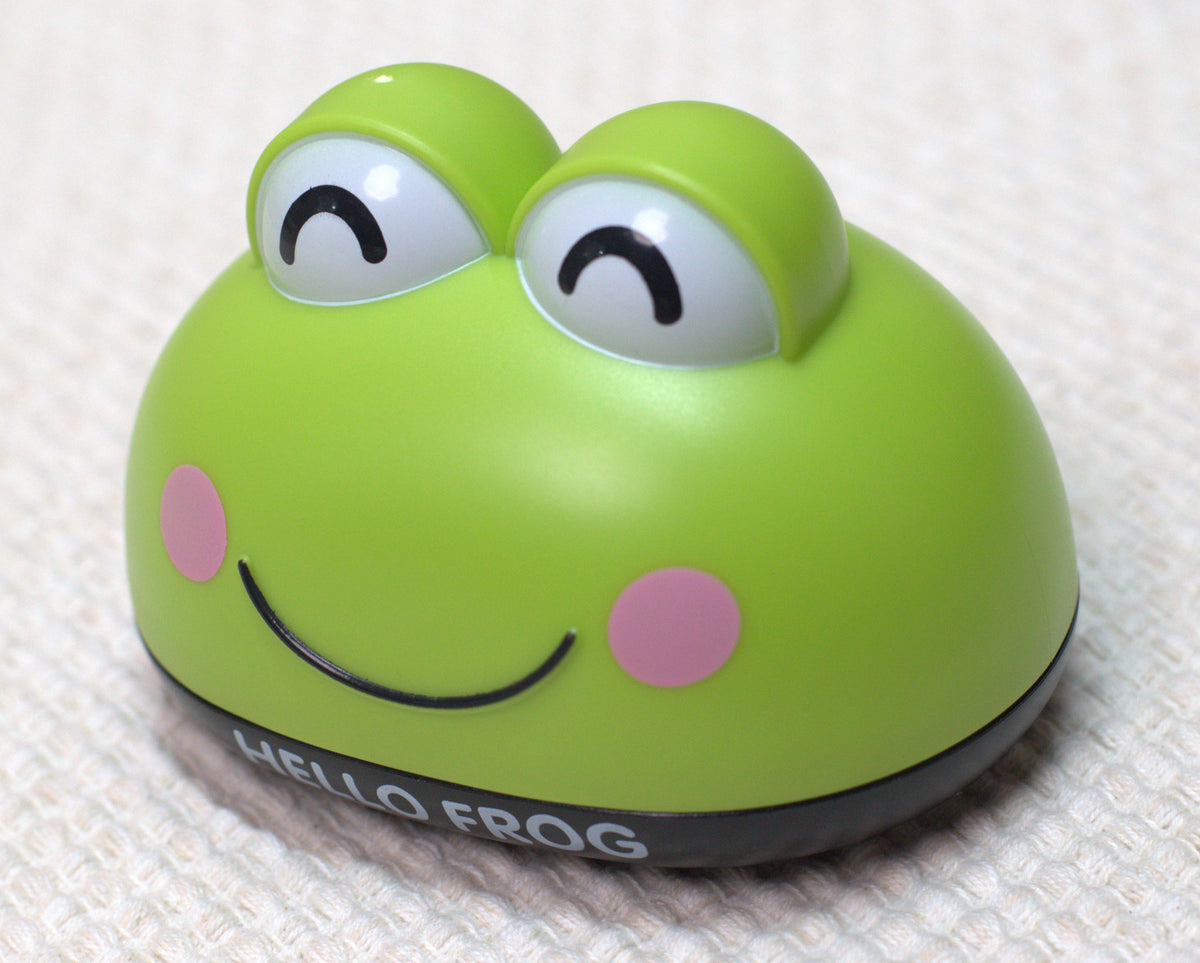 Cute Cartoon Frog Soap Dish with Lid & Removable Draining Tray