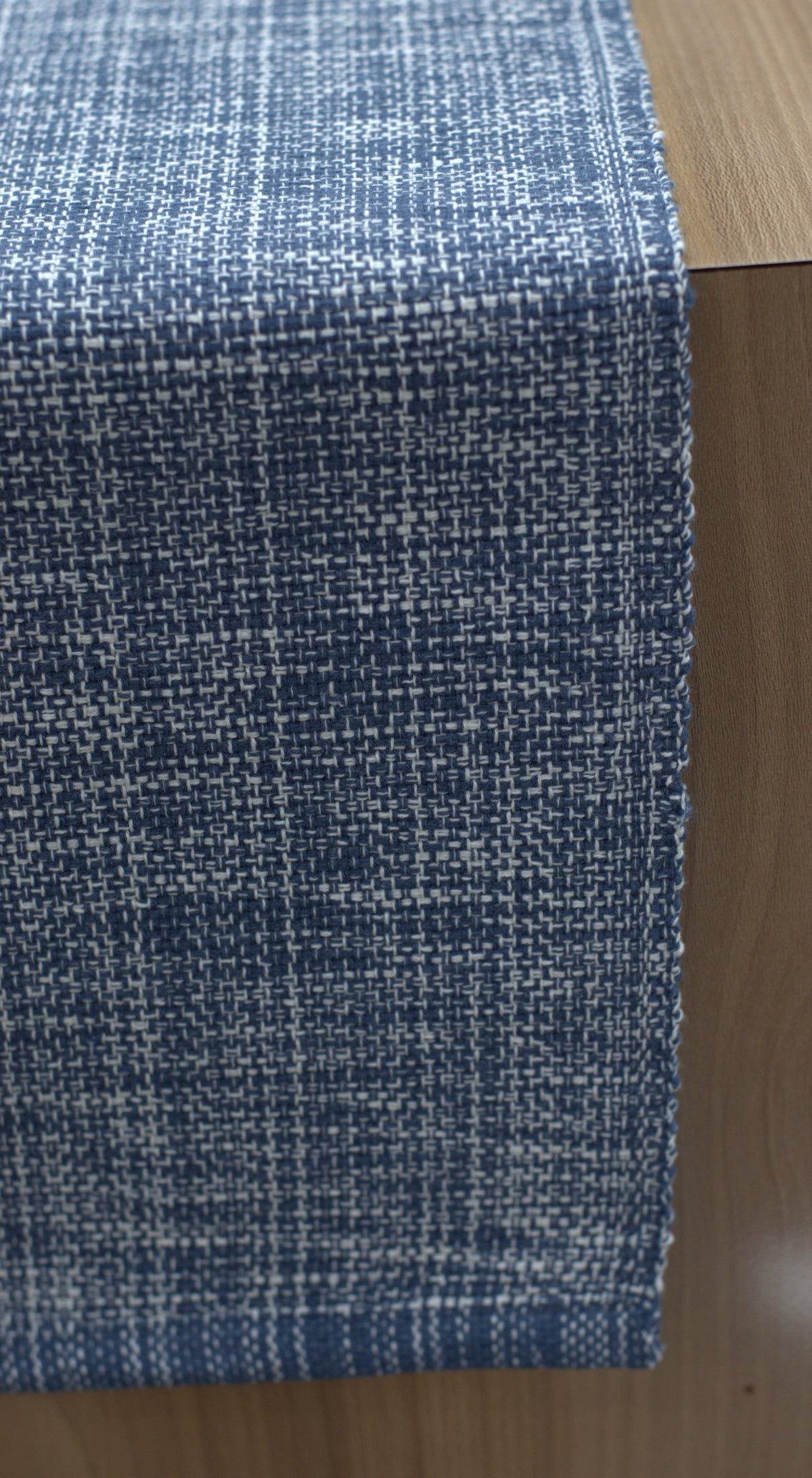 Blue Textured Table Runner – Elegant Dining Table Décor | 3.20 M x 40 CM