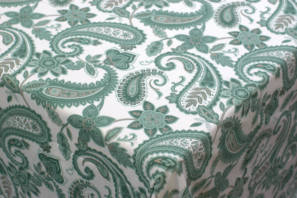 King Size Cotton Blend Bedsheet – 110 x 110 Inches | Paisley Floral Print