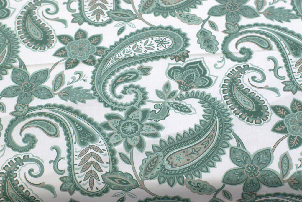 King Size Cotton Blend Bedsheet – 110 x 110 Inches | Paisley Floral Print