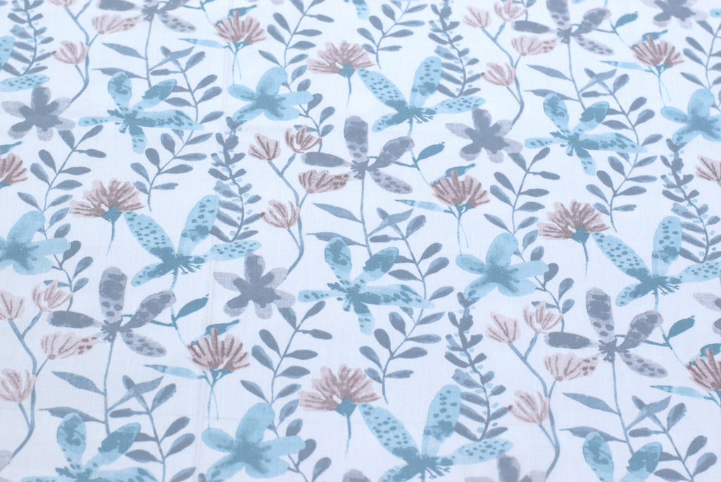 Floral Printed Cotton Blend Bedsheet – 110 × 110 Inches