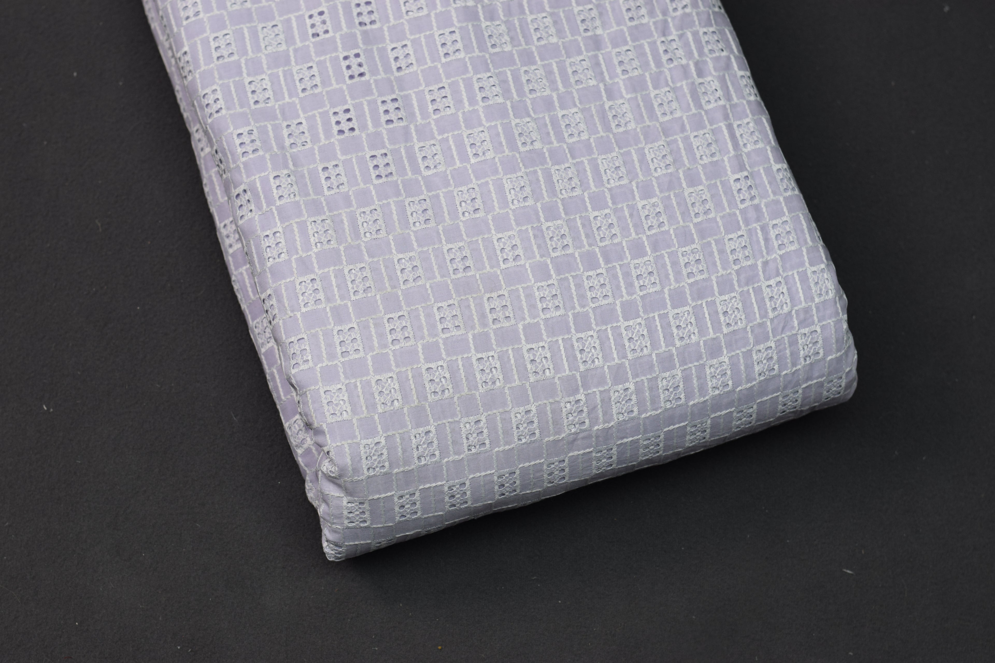 Lavender Textured Cotton Dress Material – 44" Width | Top 2.50 M