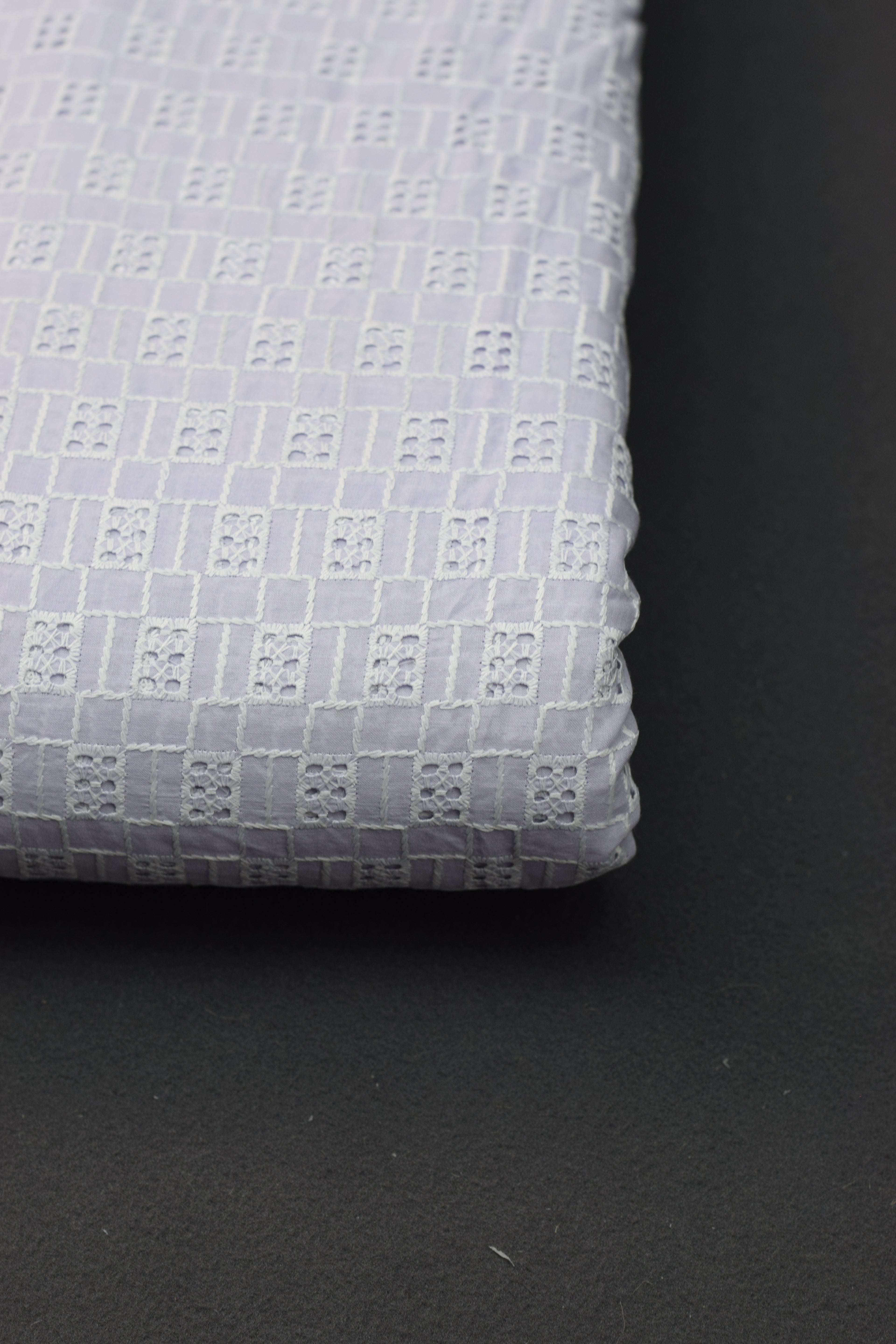 Lavender Textured Cotton Dress Material – 44" Width | Top 2.50 M