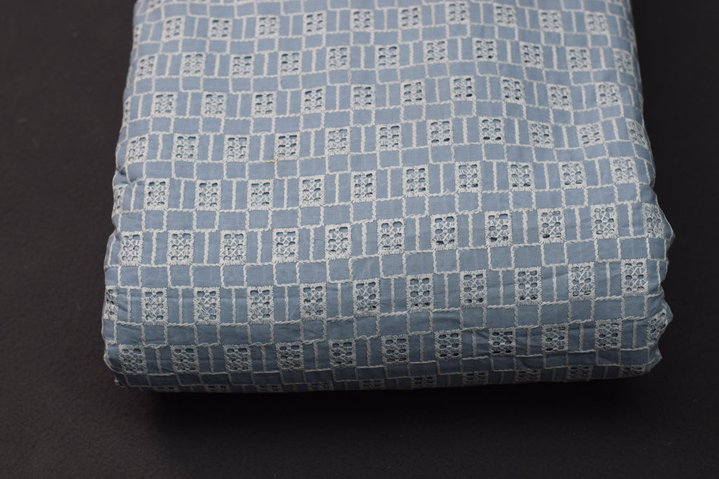 Cotton Embroidered Dress Material – 44" Width | Top 2.50 Mtr