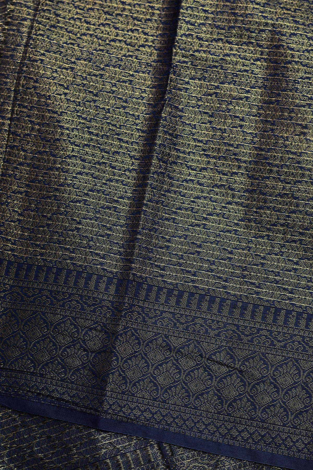 Maroon & Navy Blue Semi Banarasi Silk Saree with Zari Checkered – Nushio by Pulpel