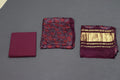 Wine Blossom Modal Silk Churidar Material Set