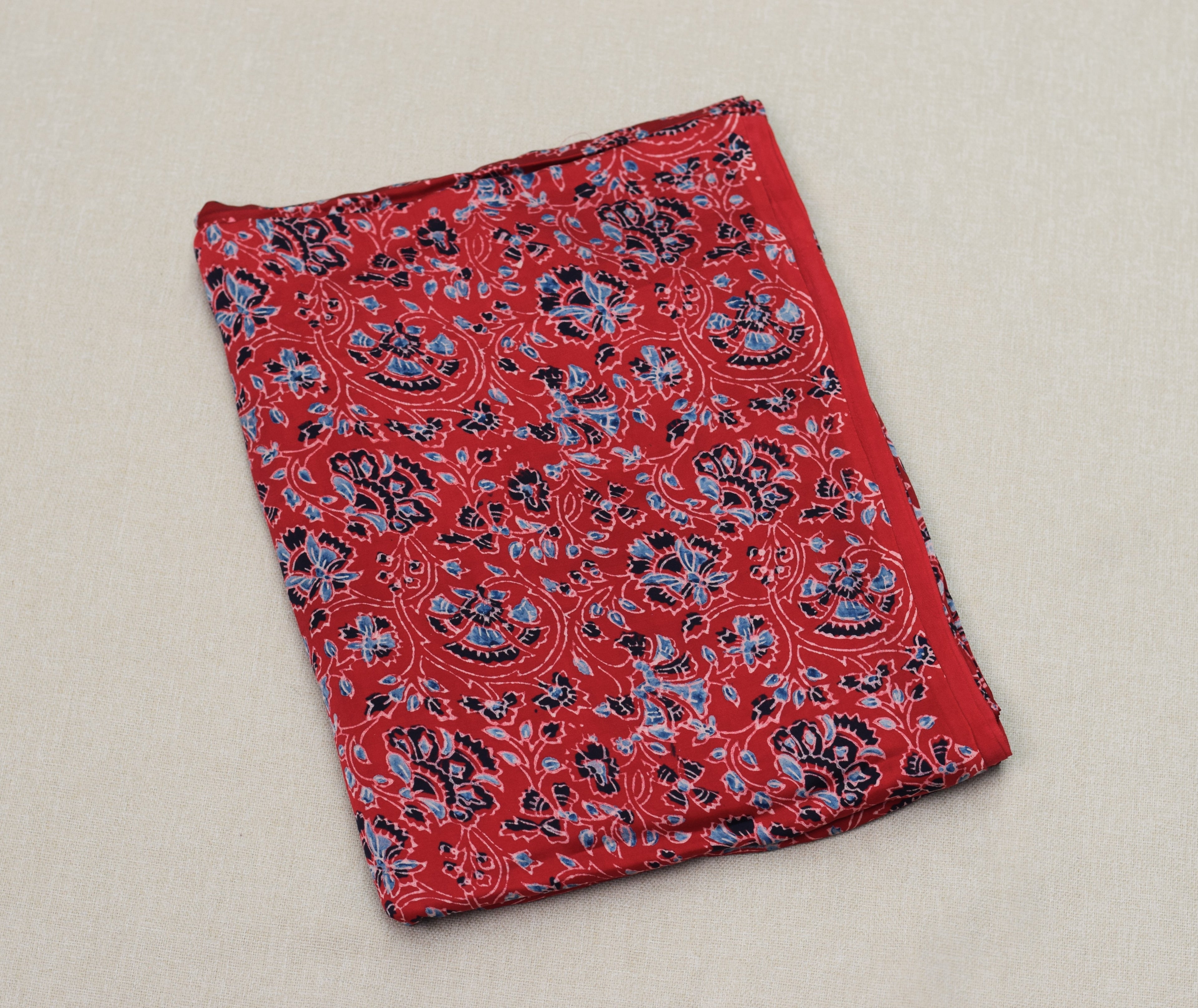 Ruby Blossom Modal Silk Churidar Material Set