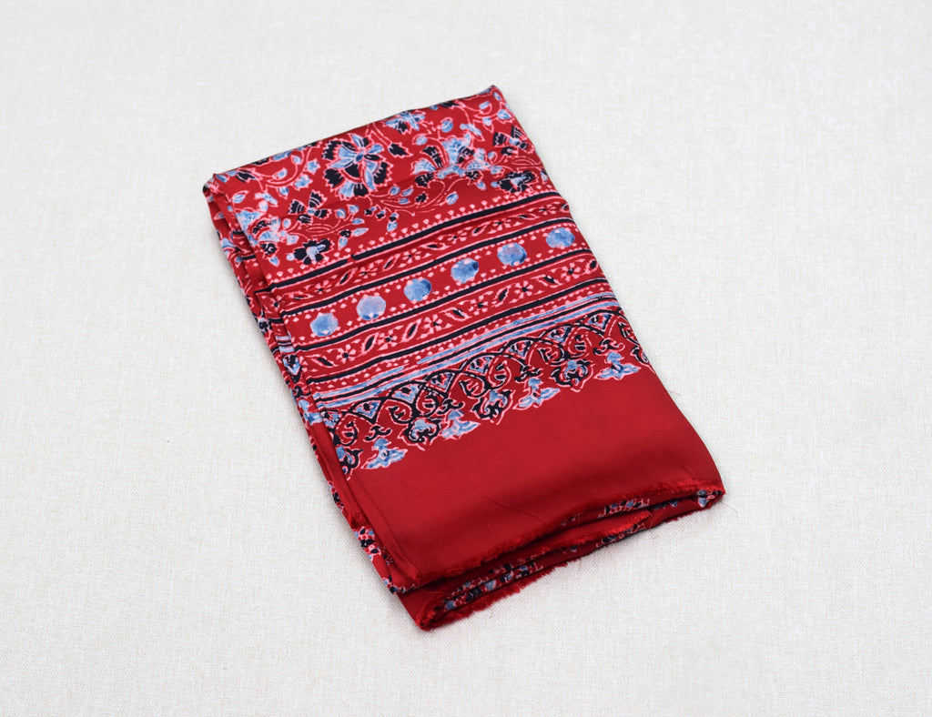 Ruby Blossom Modal Silk Churidar Material Set