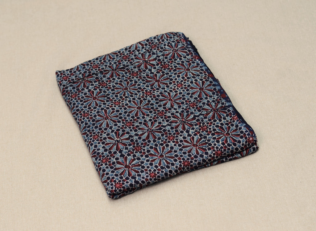 Midnight Mosaic Modal Silk Churidar Material Set