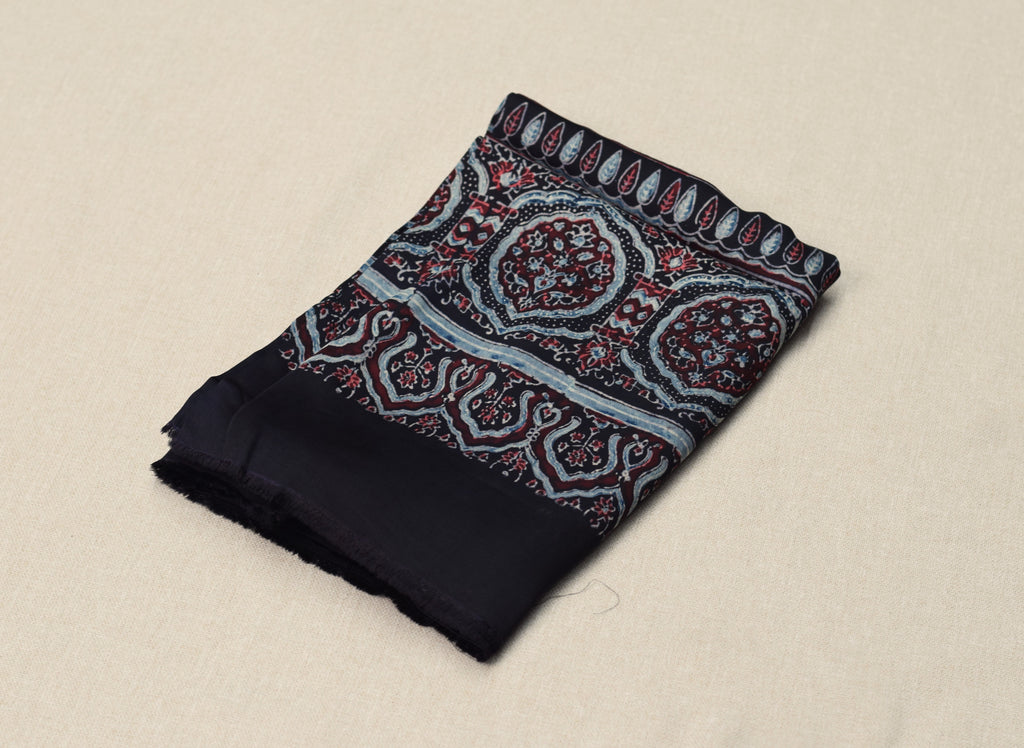 Midnight Mosaic Modal Silk Churidar Material Set