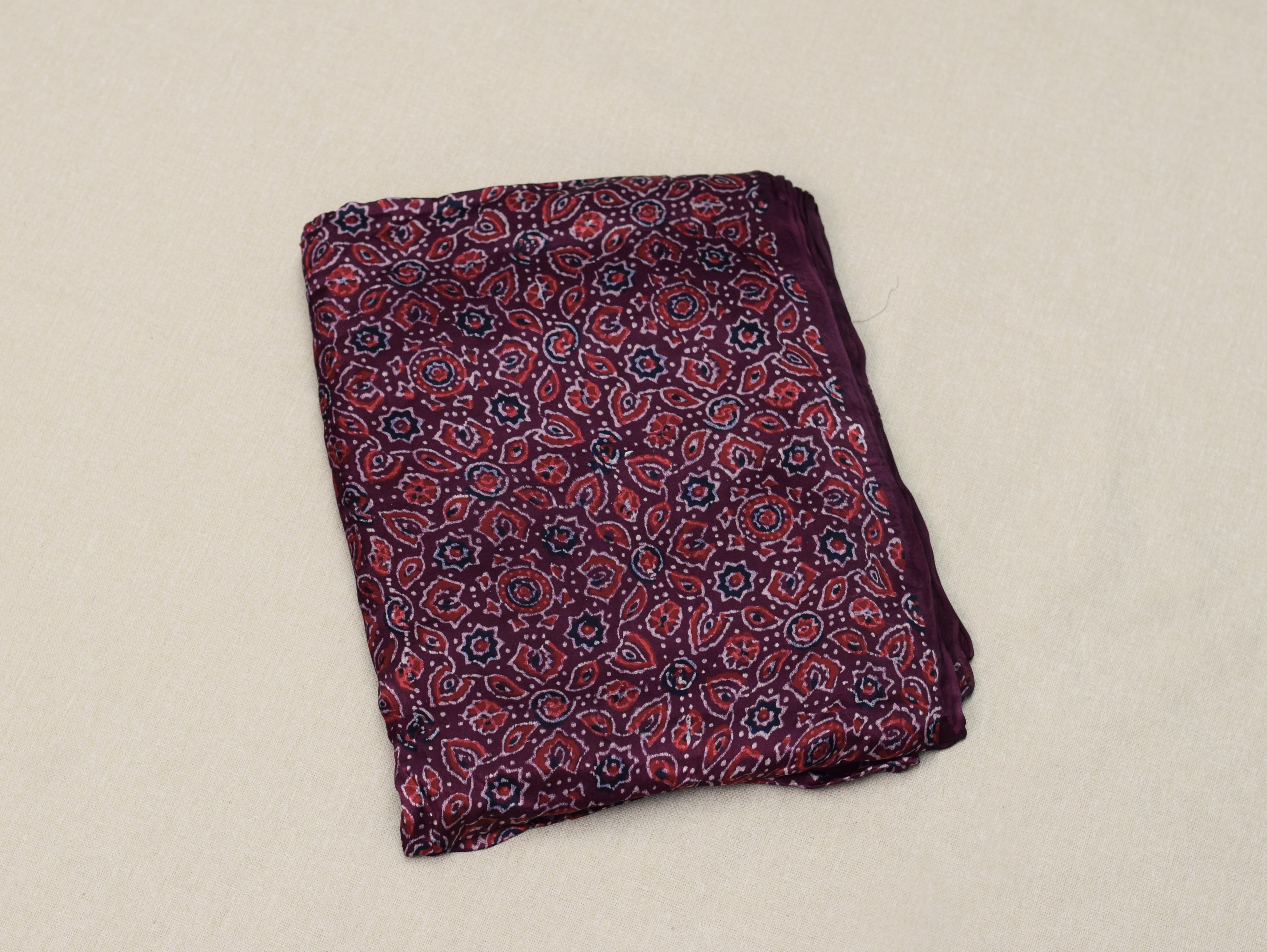 Royal Wine Modal Silk Churidar Material Set