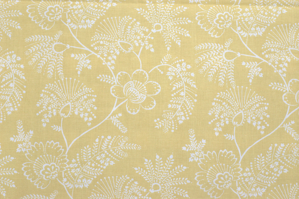 Yellow Floral Printed Queen Size Bedsheet with 2 Pillow Covers – Elegant Bedding Set