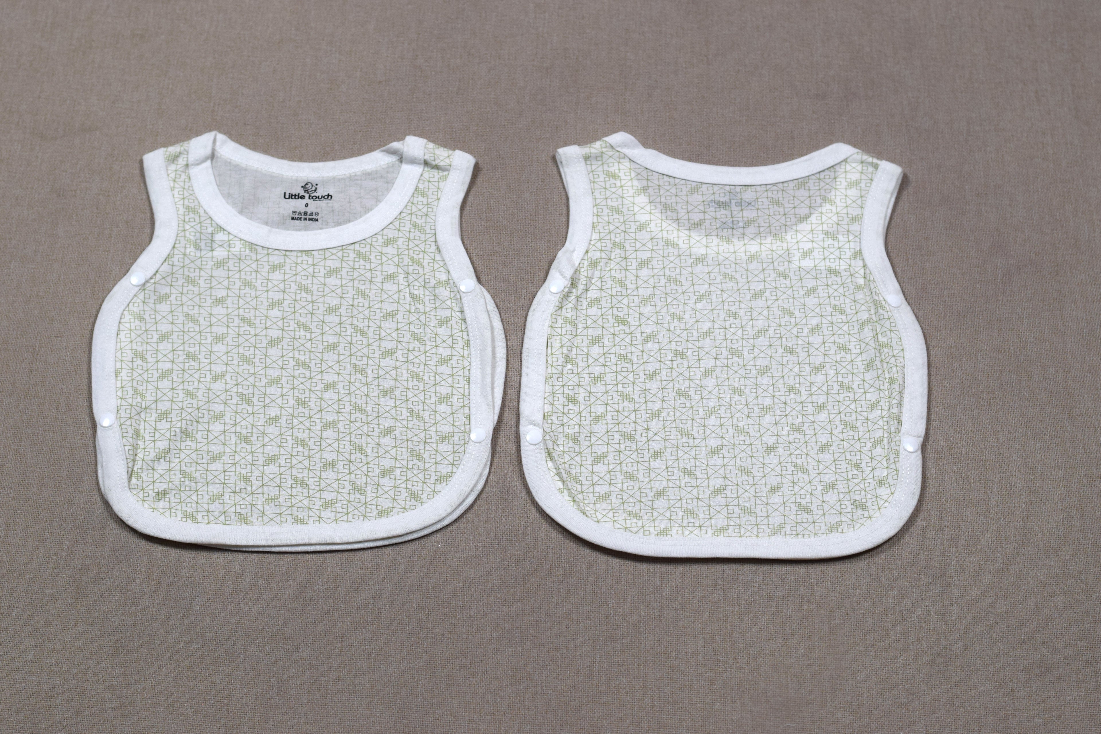 Little Touch Baby Kutti Uduppu Set of 4 – Soft Cotton Sleeveless Newborn Jabla |