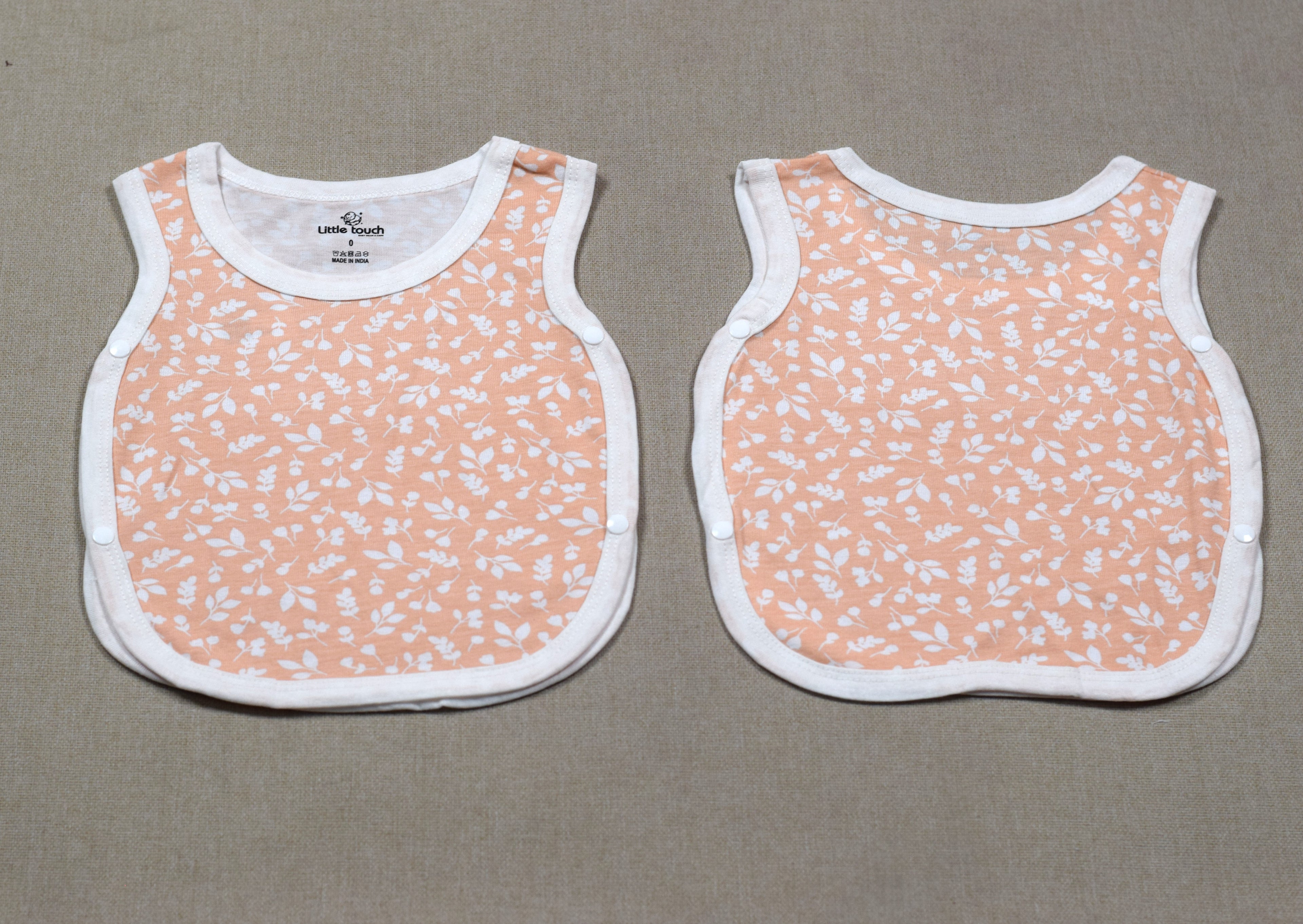 Little Touch Baby Kutti Uduppu Set of 4 – Soft Cotton Sleeveless Newborn Jabla |