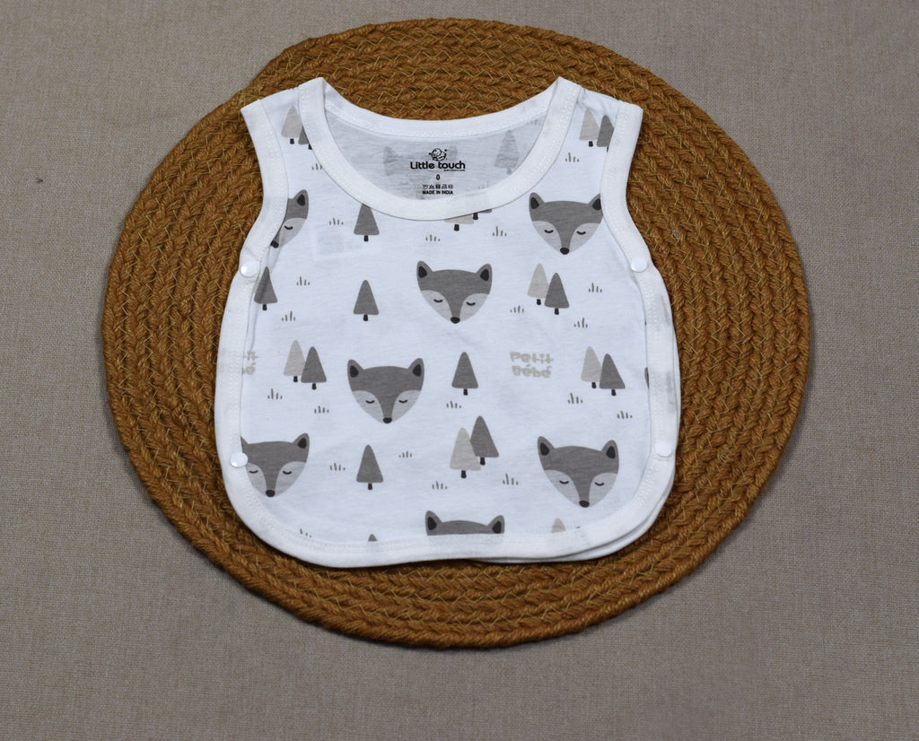 Little Touch Baby Kutti Uduppu Set of 3 | Soft Cotton Newborn Sleeveless Jabla | Assorted Prints