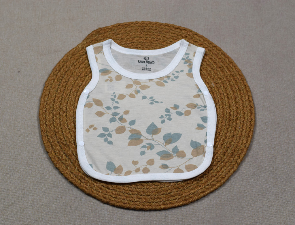 Little Touch Baby Kutti Uduppu Set of 3 | Soft Cotton Newborn Sleeveless Jabla | Assorted Prints
