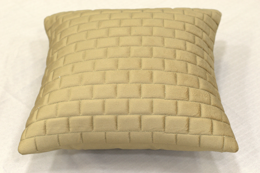 Beige Textured Cushion Covers – Set of 5 | 16x16 Inches | Nushio