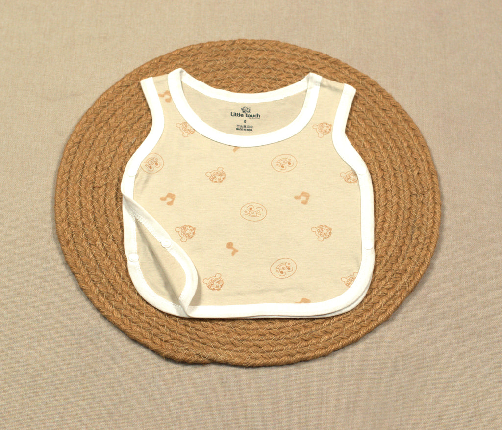 Baby Kutti Uduppu Cotton Vest Set – Pack of 5 | Soft Sleeveless Newborn Innerwear | Assorted Prints