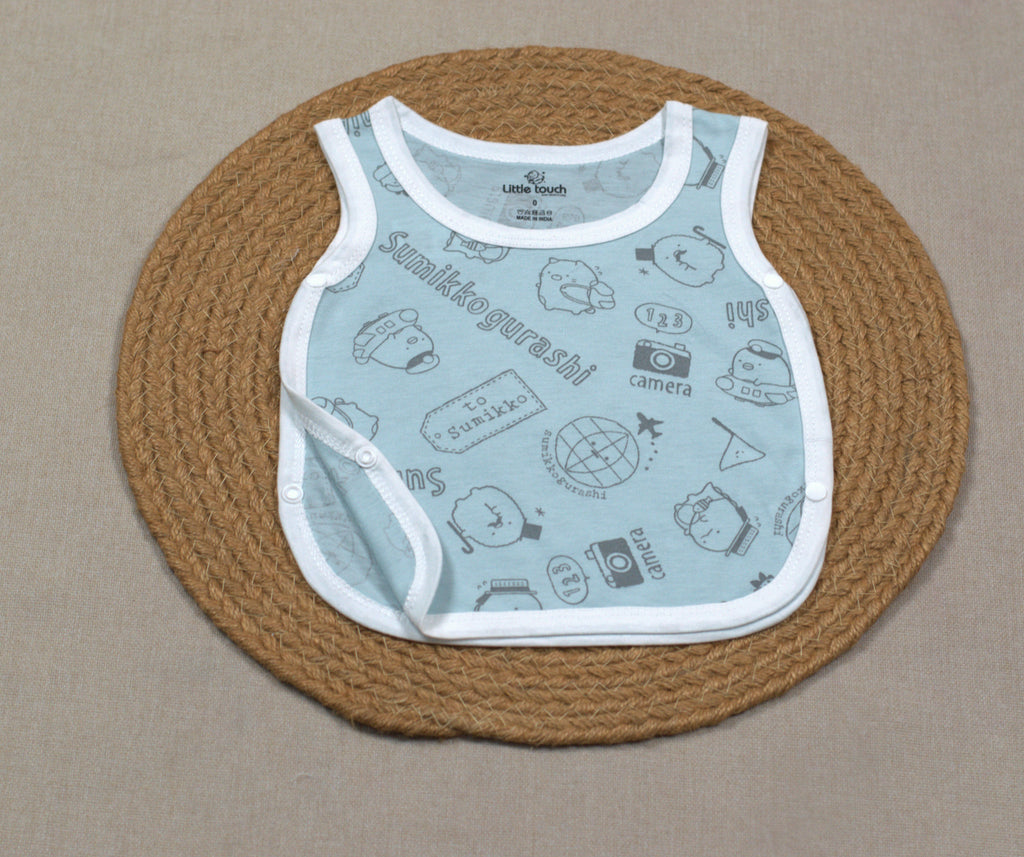 Baby Kutti Uduppu Cotton Vest Set – Pack of 5 | Soft Sleeveless Newborn Innerwear | Assorted Prints