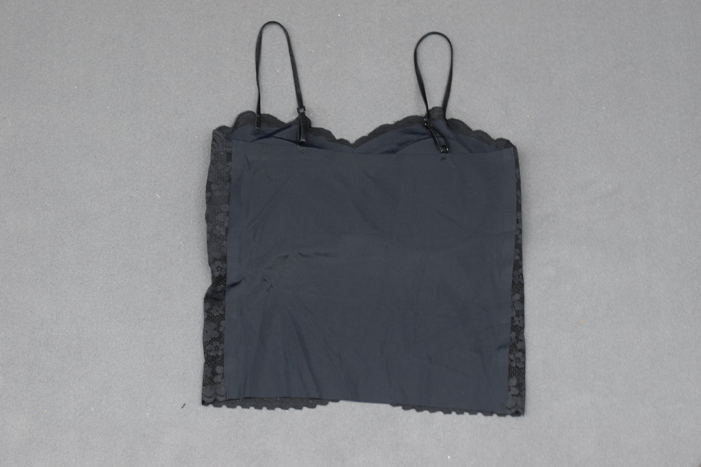 Women’s Black Floral Lace Padded Bralette Crop Top Bra