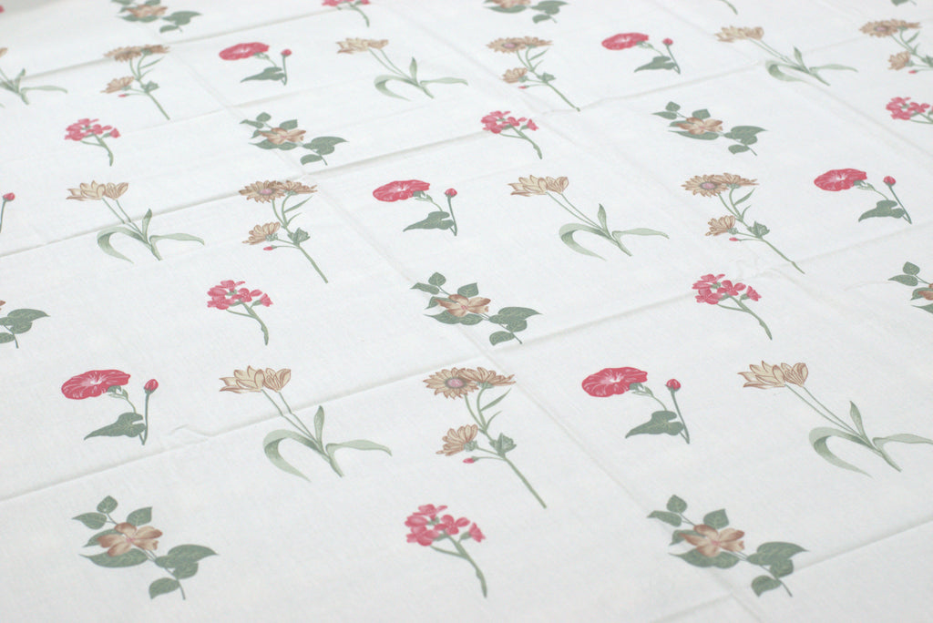 Floral Print Queen Size Bedsheet with Pillow Covers - View 3 - Floral - Nushio
