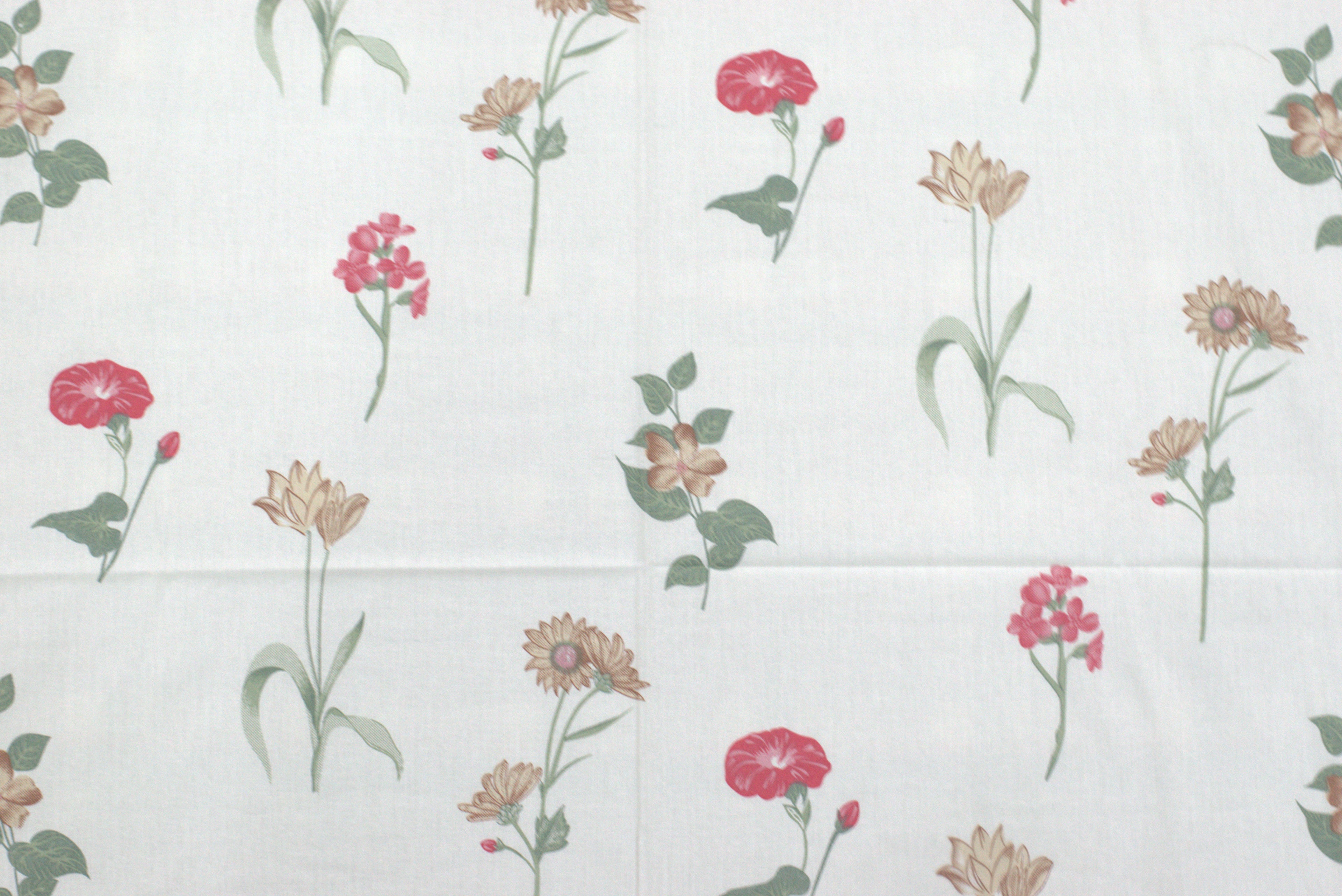 Floral Print Queen Size Bedsheet with Pillow Covers