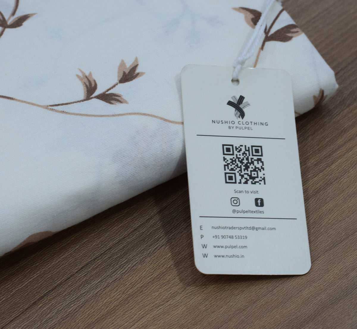 Premium Off-White Floral Cotton Blend Queen Bedsheet Set with 2 Pillow Covers (90" x 100")