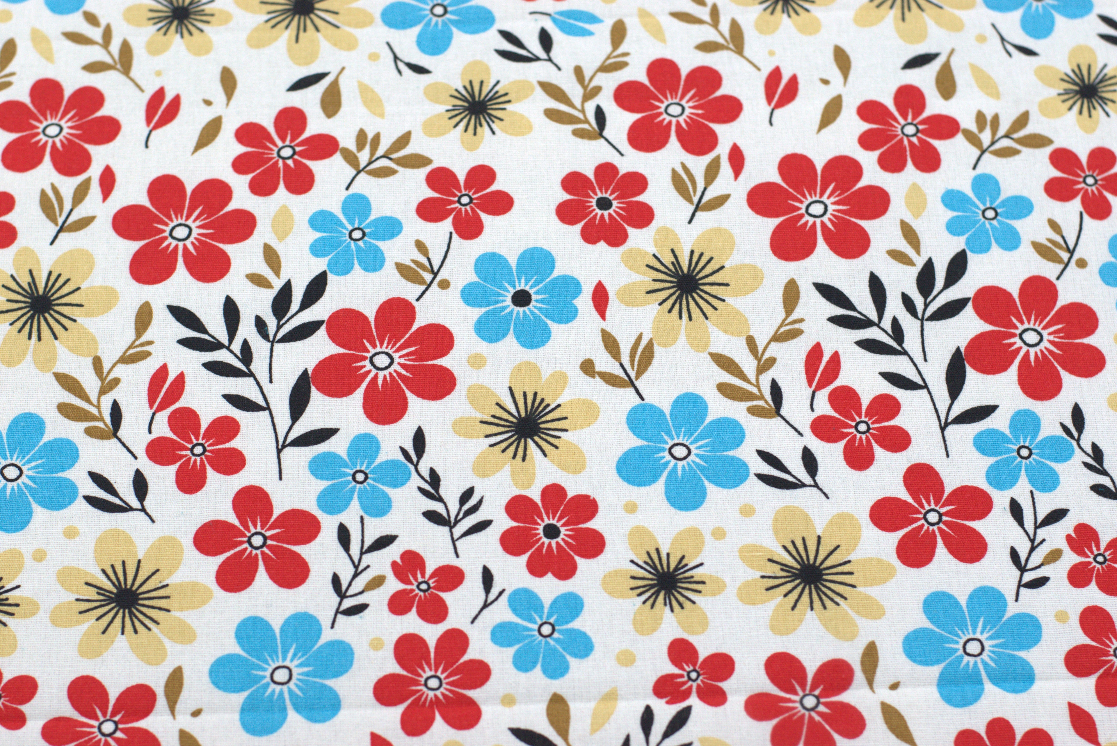 Vibrant Floral Multi-Color Cotton King Size Bedspread