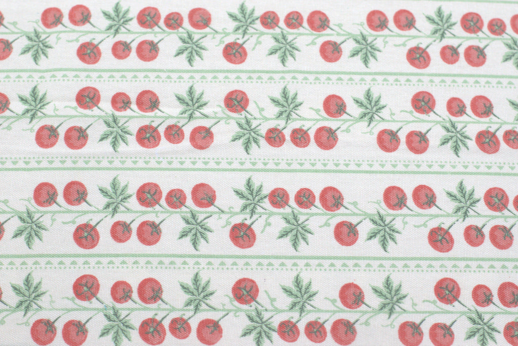 Primary: Premium Cotton King Size Bedspread - Cherry Vine Print with Teal Border (100" x 110")