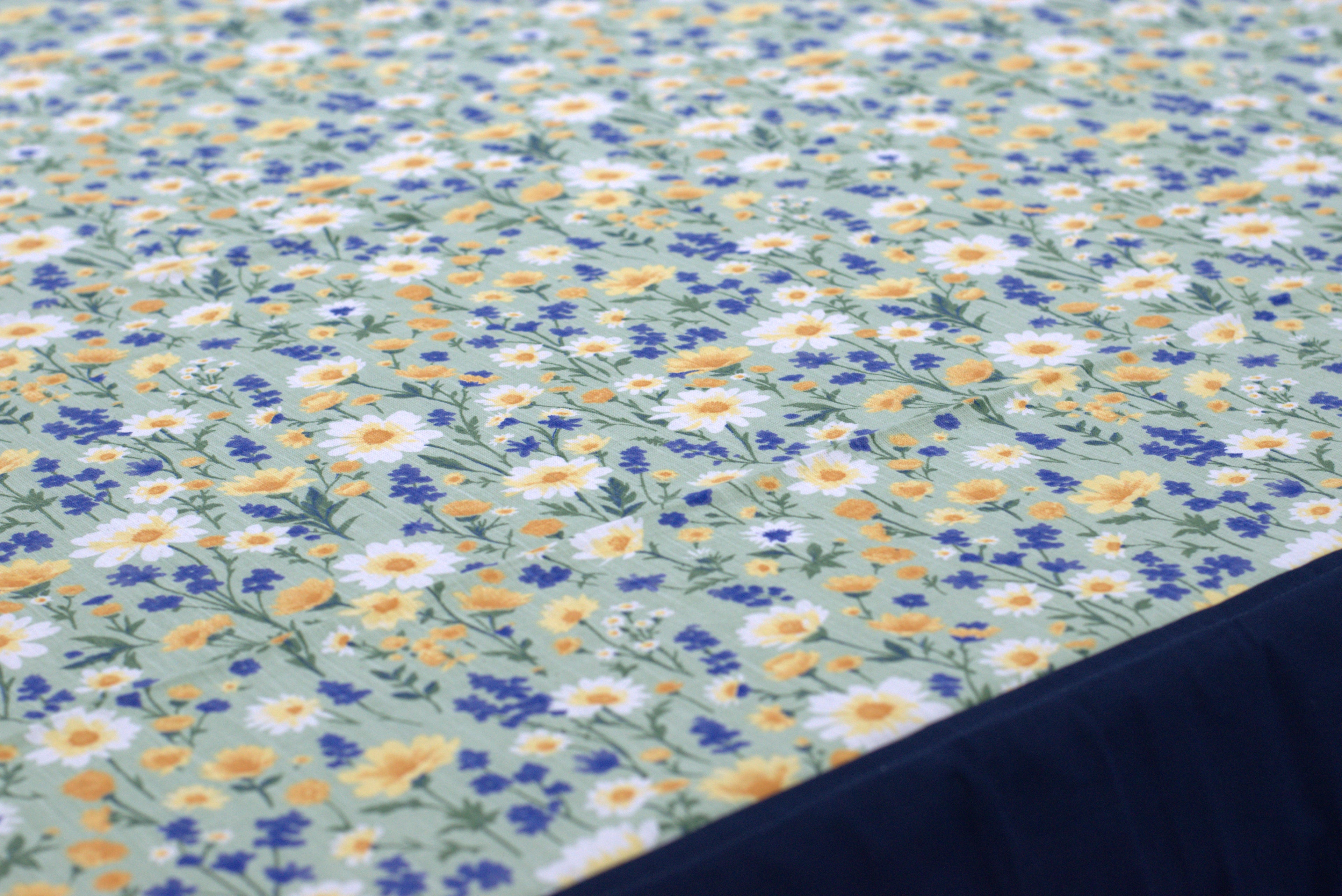 Floral Meadow Cotton King Size Bedspread with Pillow Covers