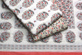 Ivory Bloom Soft Cotton Dress Material Set with Floral Print & Dupatta