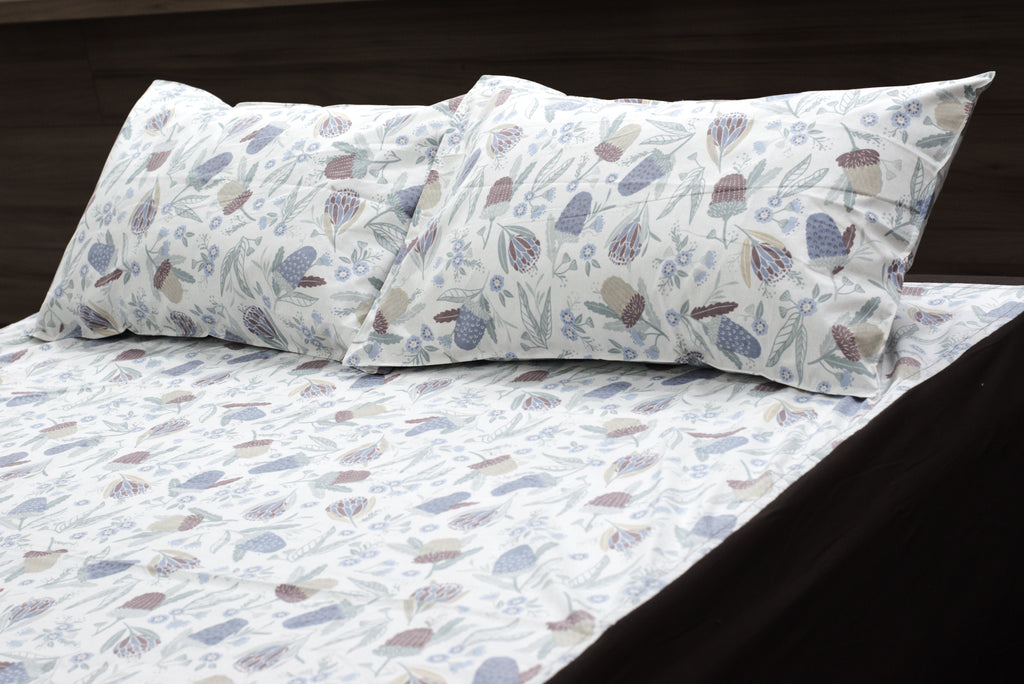 Queen Size Floral Printed Bedspread – 90 × 100 Inches