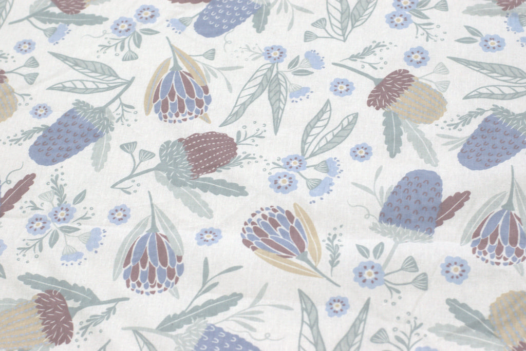 Queen Size Floral Printed Bedspread – 90 × 100 Inches