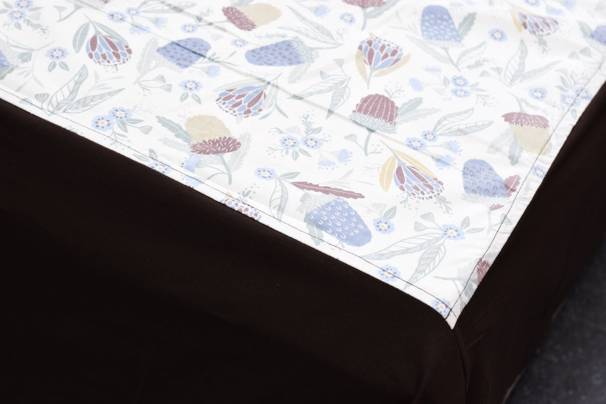 Queen Size Floral Printed Bedspread – 90 × 100 Inches