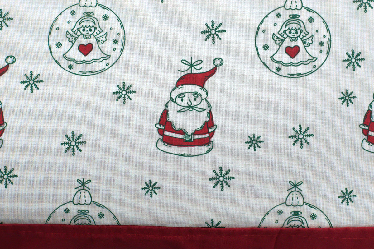 King Size Christmas Santa Printed Bedspread – 100×110 Inches