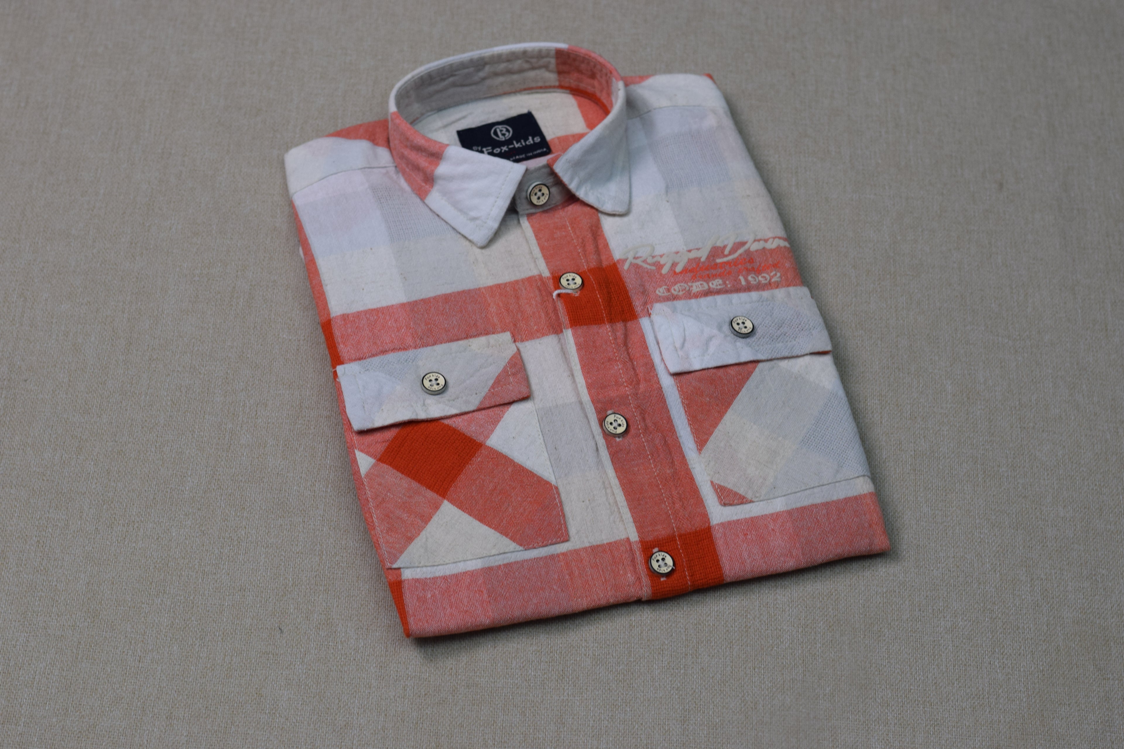 Kids  Checked Full Sleeve Cotton Shirt